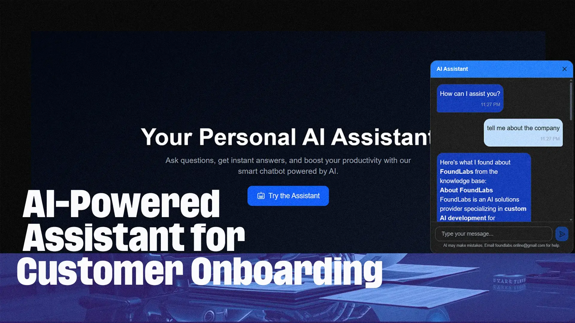 AI-Powered Assistant for Customer Onboarding